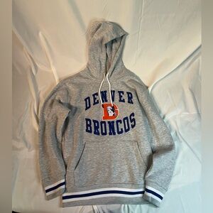 NWT Denver Broncos men’s hoodie Mitchell throwback fleece gray men’s small
